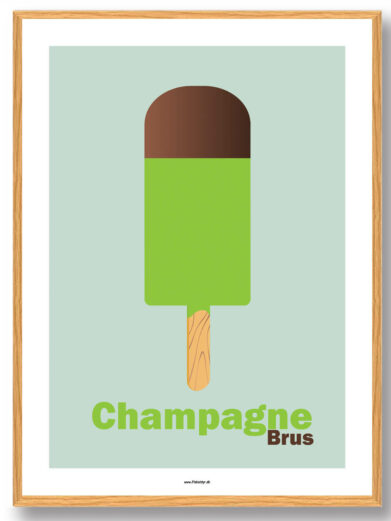 Champagnebrus - plakat