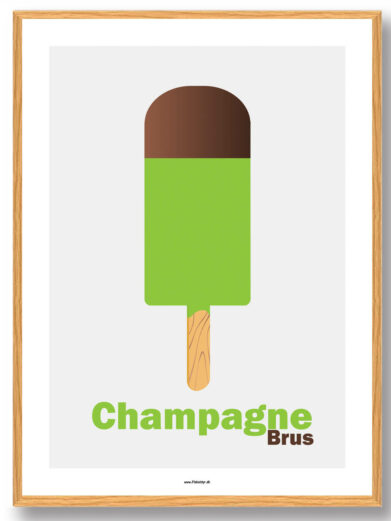 Champagnebrus - plakat