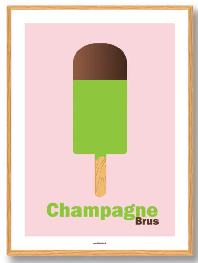 Champagnebrus - plakat