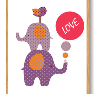Elefanter LOVE - plakat