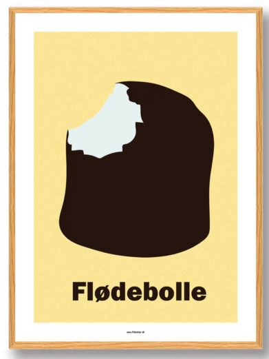 Flødebolle - plakat