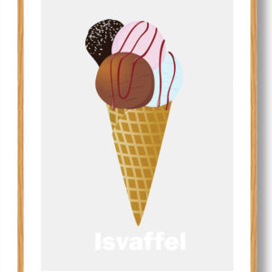 Isvaffel - plakat