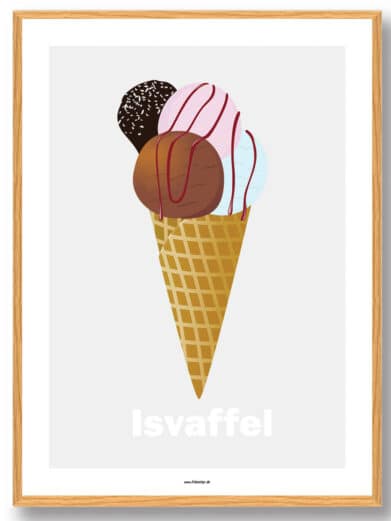 Isvaffel - plakat