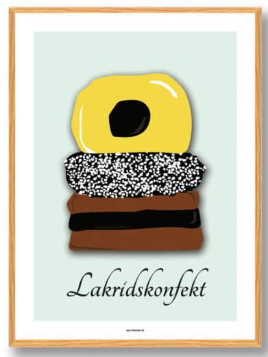lakridskonfekt - plakat