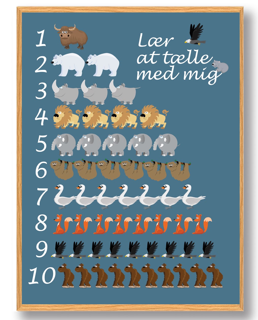 Lær at tælle - blå