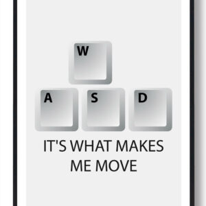 IT'S WHAT MAKES ME MOVE - gamerplakat