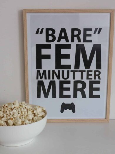 Bare 5 min mere plakat