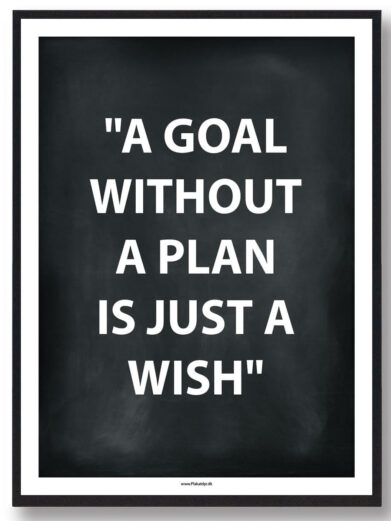 A GOAL WITHOUT A PLAN... - gamerplakat (sort)