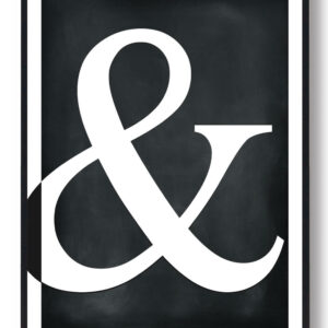 & - plakat (sort)
