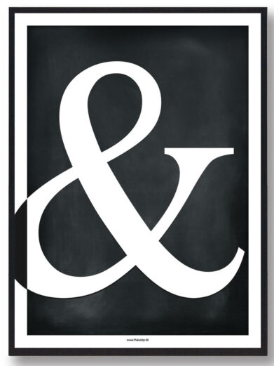 & - plakat (sort)