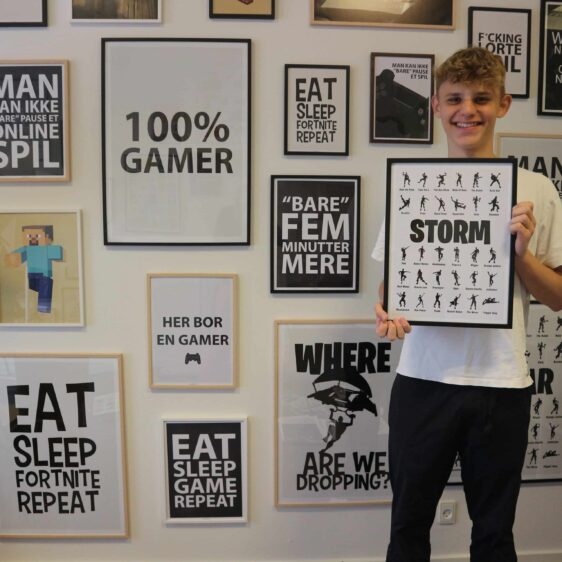 Fornite plakat med navn. Personlig Fortnite plakat