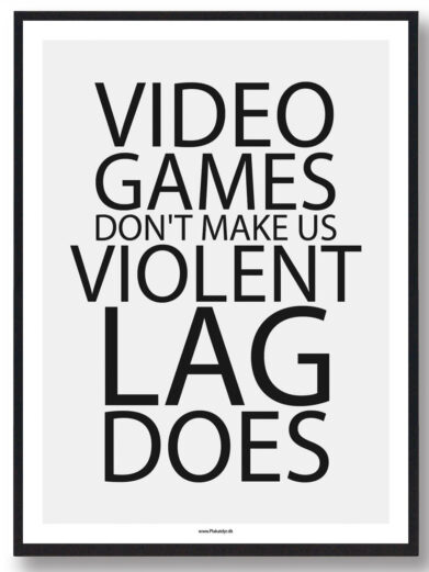 Video games - gamerplakat