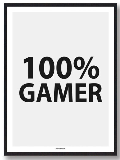 100% GAMER - gamerplakat (PC)