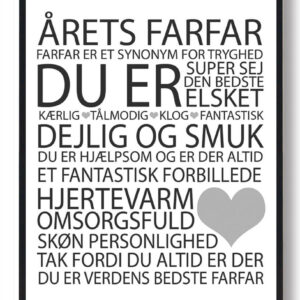 Årets farfar plakat