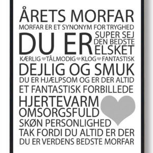 Årets morfar plakat