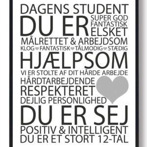 Dagens student plakat