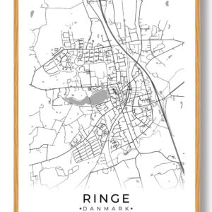 Ringe by plakat - hvid