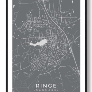 Ringe by plakat - grå