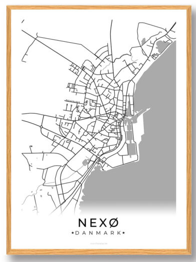 Nexø plakat - hvid