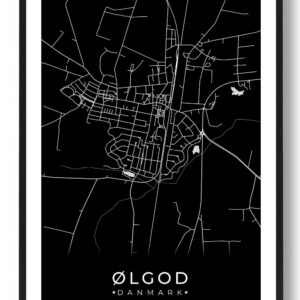 Ølgod by plakat - sort