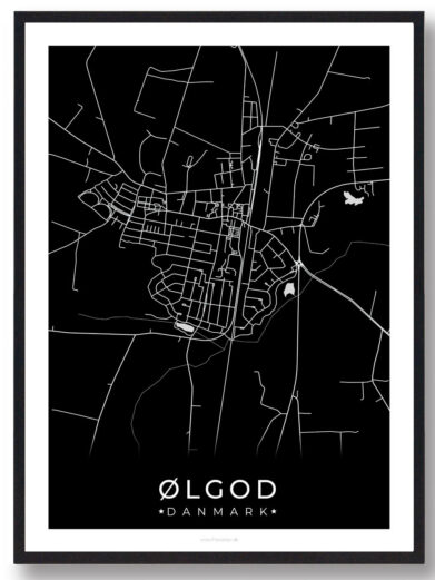 Ølgod by plakat - sort
