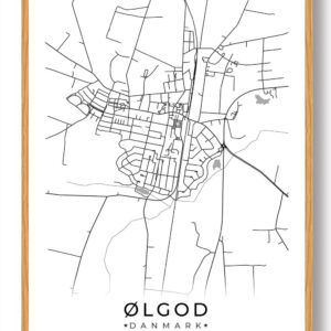 Ølgod by plakat - hvid