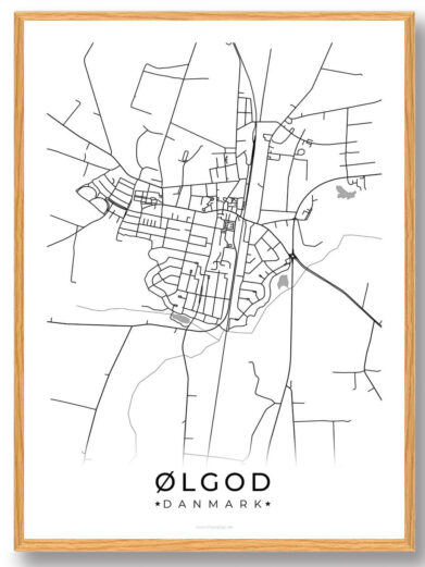 Ølgod by plakat - hvid
