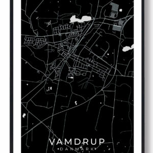 Vamdrup by plakat - sort