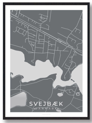 Svejbæk by plakat - grå