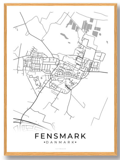 Fensmark by plakat - hvid
