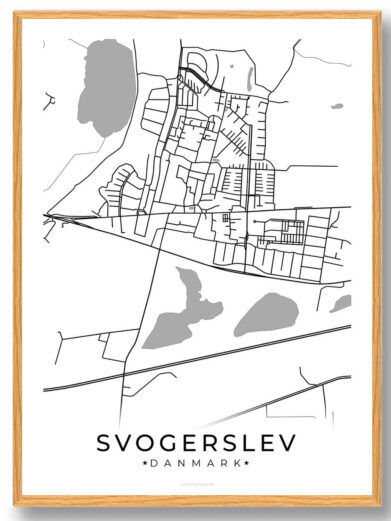 Svogerslev by plakat - hvid