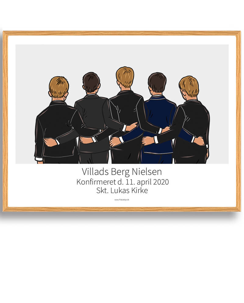 Konfirmationsgave Til Ham Plakat Størrelse: 15x21cm
