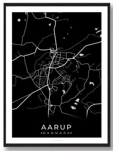 Aarup by plakat - sort