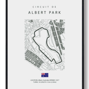 Albert Park Circuit - Formel 1 plakat