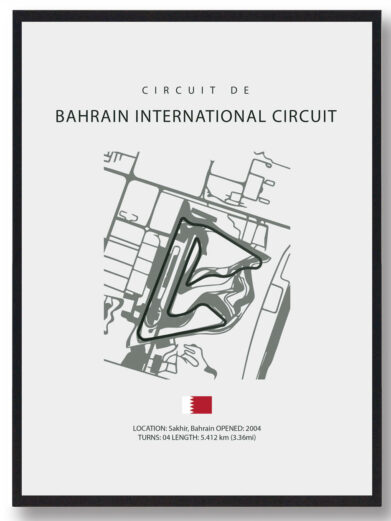 Bahrain International Circuit - Formel 1 plakat
