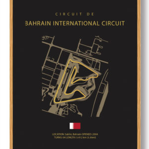 Bahrain International Circuit - Formel 1 plakat