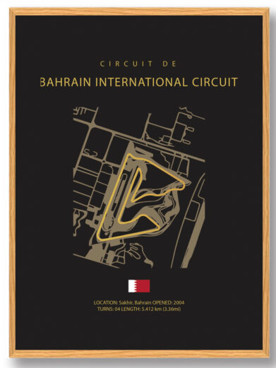 Bahrain International Circuit - Formel 1 plakat