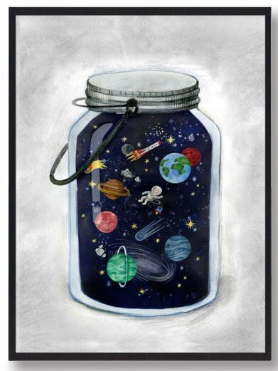 Space jar - plakat