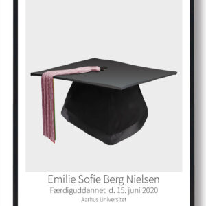 Kandidathue plakat - rosa