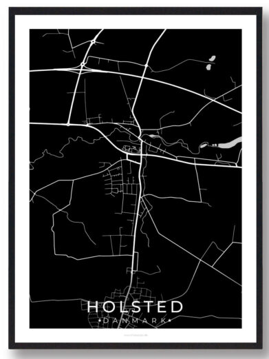 Holsted by plakat - sort