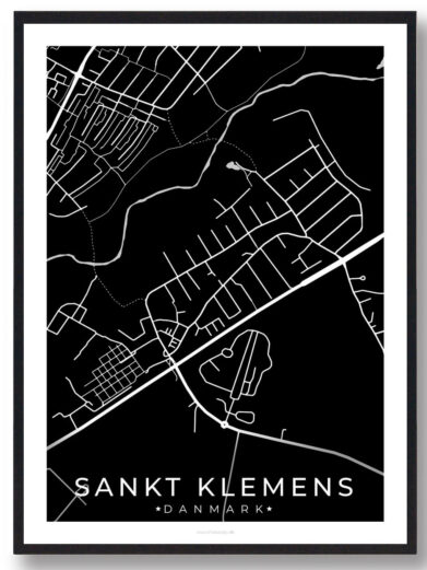 Sankt Klemens by plakat - sort
