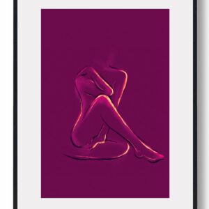 Smuk kvinde krop - plakat