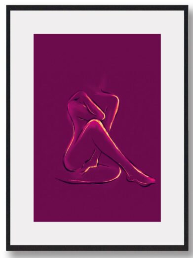 Smuk kvinde krop - plakat