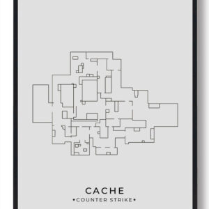 Cache map - CS gamerplakater