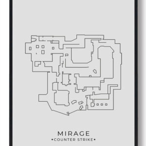 Mirage map - CS gamerplakater
