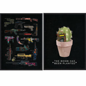 CSGO plakatsæt (sort)