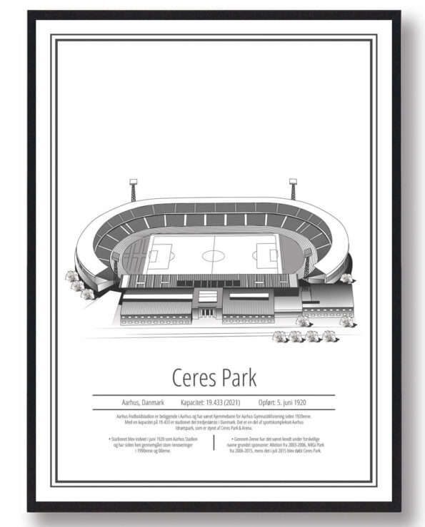 AGF - Aarhus - stadion plakat
