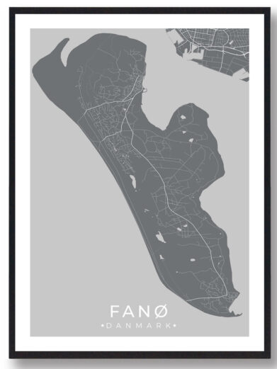 Fanø plakat - grå