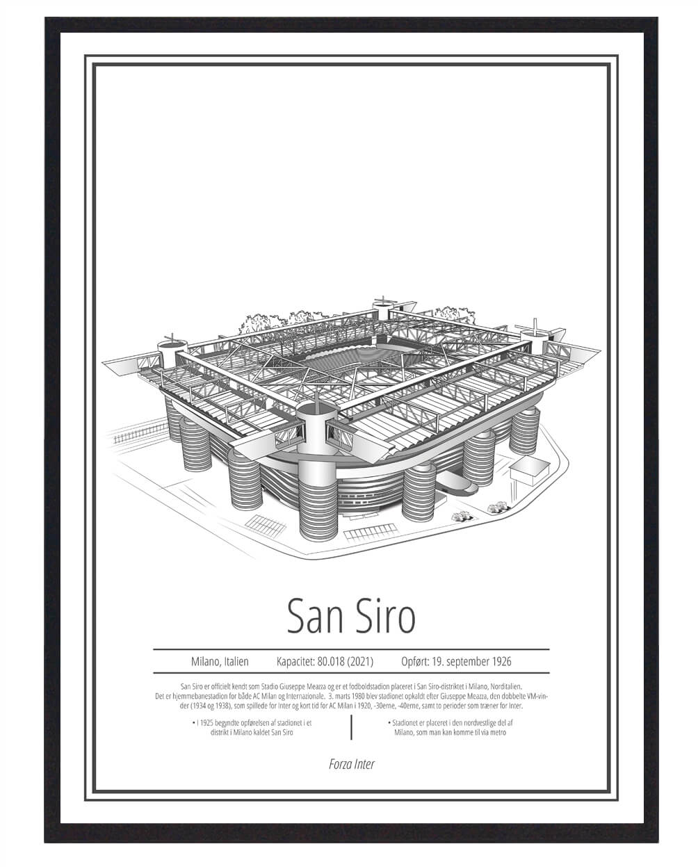 San Siro - Inter Milan stadion plakat