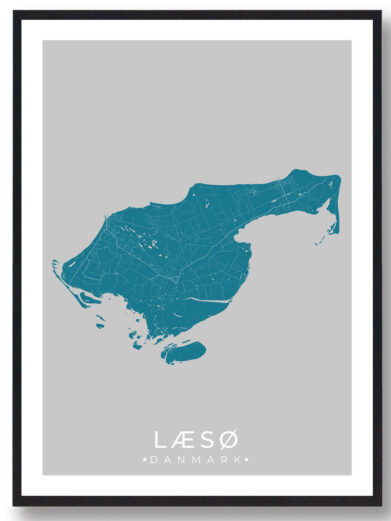 Læsø plakat – blå